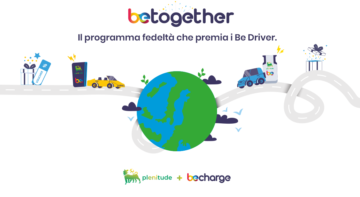 Be Together: Il nuovo programma loyalty di Plenitude+Be Charge